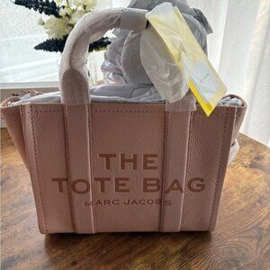 Marc Jacobs Blush Pink Tote Bag rose color hard to find LEATHER NWT